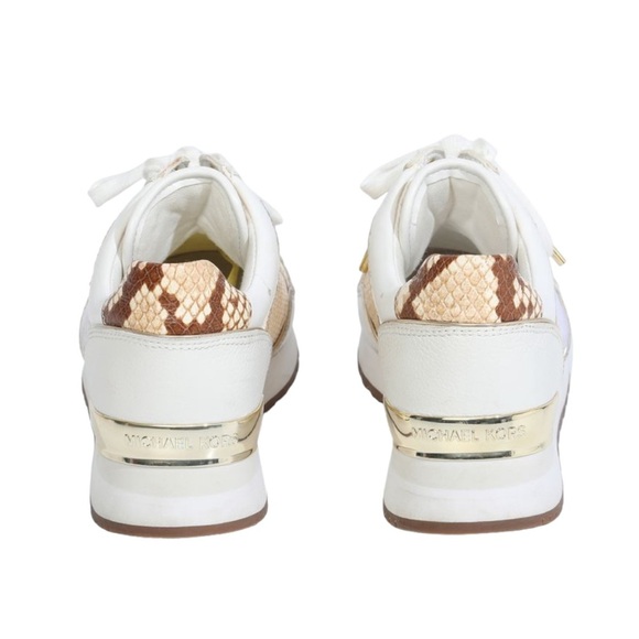 Michael Kors camel Georgie Mixed Media Women Trainer Sneakers Size 6M - Picture 2 of 12